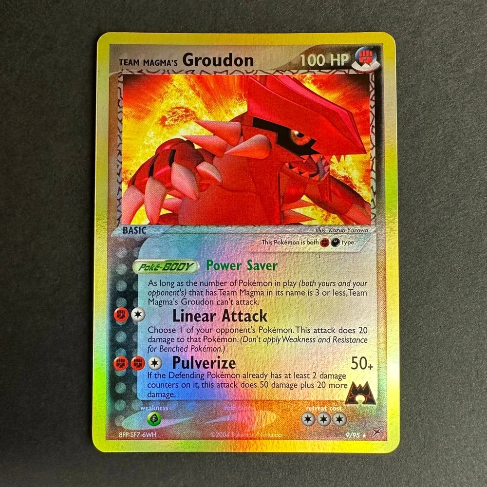 Pokemon TCG Team Magma's Groudon 9/95 Reverse Holo Rare NM
